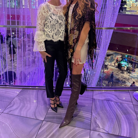 Sienna Over The Knee Cherry Wine Schutz Boots - Picture 13 of 13